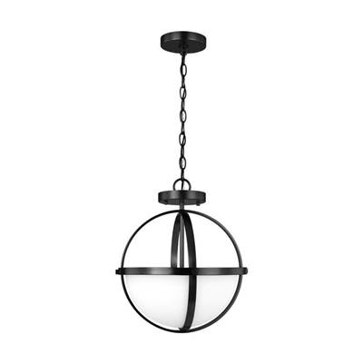 Generation Lighting Alturas Mini Pendant - Three-Light in Midnight Black