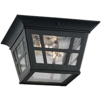 Generation Lighting Herrington Square Flush Mount in Black