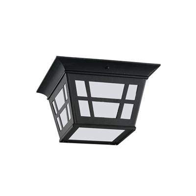 Generation Lighting Herrington Two Light Outdoor Flush Mount in Black