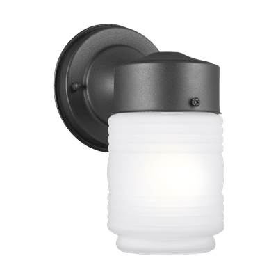 Generation Lighting Jelly Jar Wall Lantern in Black