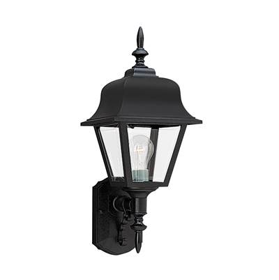 Generation Lighting 8" x 25" Polycarb 1-Light Wall Lantern in Black