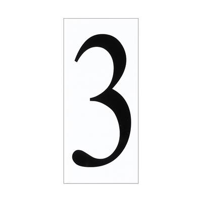 Generation Lighting Address Light Number Tile 3 in White Plastic