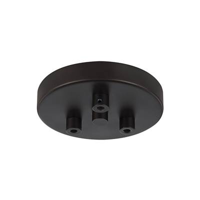 Generation Lighting Multi-Port Canopy - 3 Light - Swag Hooks in Oil Rubbed Bronze