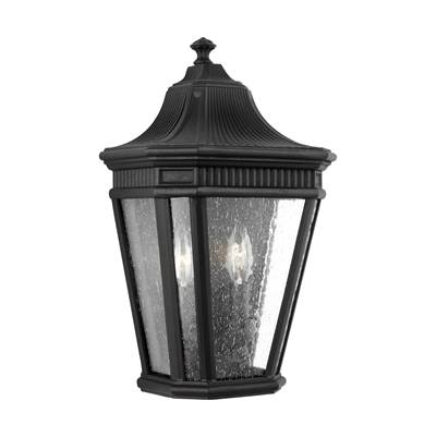 Generation Lighting Cotswold Lane Pocket Lantern - Clear Seeded Glass in Black