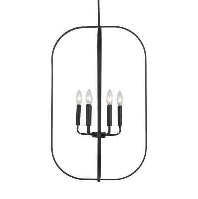 Generation Lighting Loretto Chandelier - 6-Light in Midnight Black