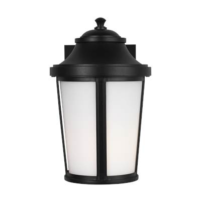Generation Lighting Portola Small Lantern in Textured Black