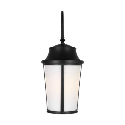 Generation Lighting Portola Large Arm Lantern in Textured Black