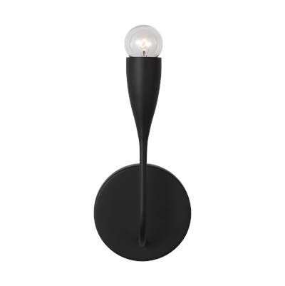 Generation Lighting Maya Small Sconce in Midnight Black