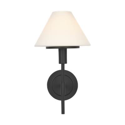 Generation Lighting Mendota Small Sconce in Midnight Black