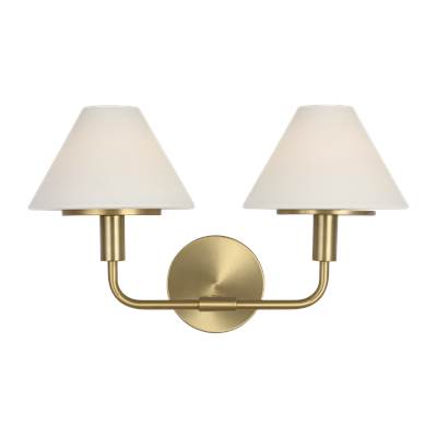 Generation Lighting Mendota Medium Sconce in Satin Brass