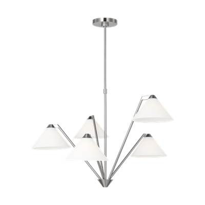Generation Lighting Werley Large Chandelier in Brushed Nickel