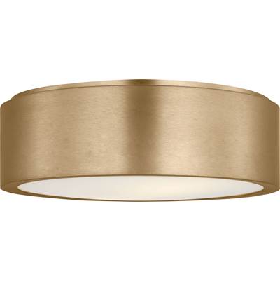 Generation Lighting Albee Medium Flush Mount in Satin Brass