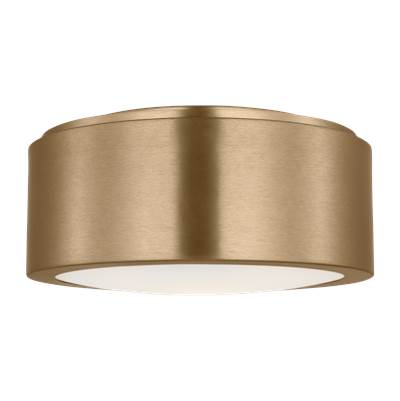 Generation Lighting Albee Small Flush Mount in Satin Brass