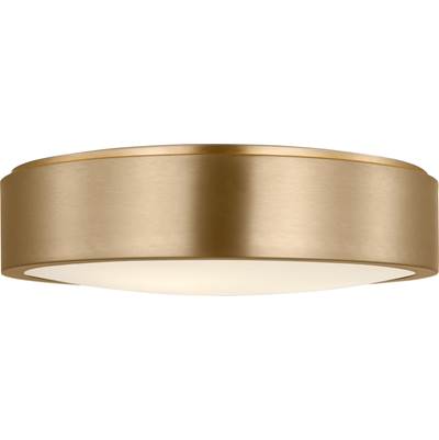 Generation Lighting Albee Large Flush Mount in Satin Brass