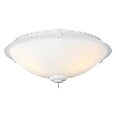 Generation Lighting Universal Light Kits 3-Light LED with Matte Opal Glass in Matte White