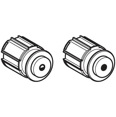 Geberit Actuator Set - WC Flush Control - Pneumatic Dual Flush in Chrom / Glossy