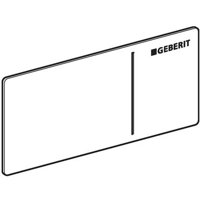 Geberit Actuator Plate - Type 70 Remote Flush Actuation in White