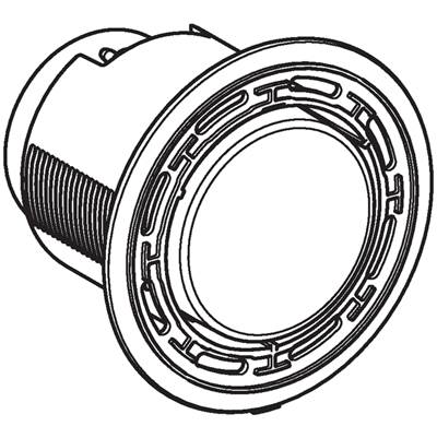 Geberit Actuator Type 01 Remote Flush - Pneumatic - Round - Single Flush in White Alpine