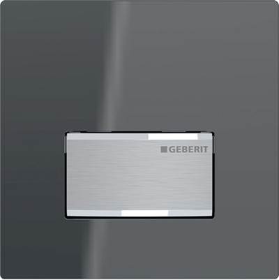Geberit Type 50 Flush Actuator Plate - Square - Pneumatic in Lava