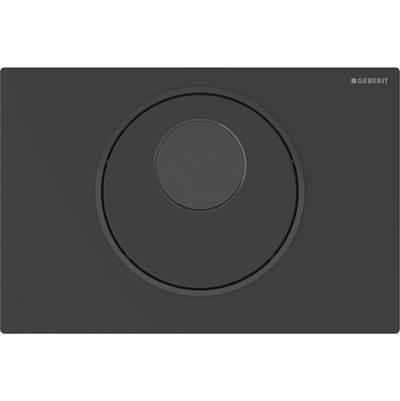 Geberit Sigma10 Mains Flush Actuator - 12 cm Concealed Cistern - Automatic/Touchless/Manual in Black Matte With Black