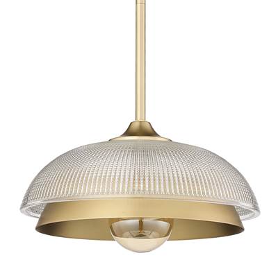 Golden Lighting Crawford Pendant - 1-Light in Brushed Champagne Brass