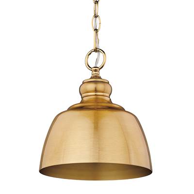 Golden Lighting Holmes 1-Light Pendant in Modern Brushed Gold