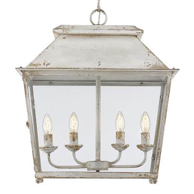 Golden Lighting Abingdon 4-Light Pendant in Antique Ivory