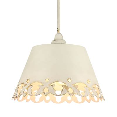 Golden Lighting Wry Lighting Eloise Pendant - 3-Light in Antique Ivory