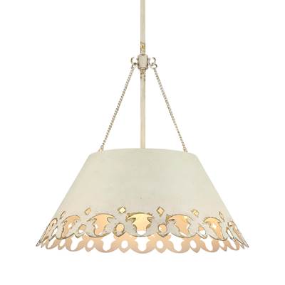 Golden Lighting Wry Lighting Eloise Pendant - 5-Light in Antique Ivory