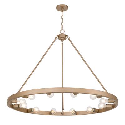 Golden Lighting Castile 12-Light Chandelier in French Gold