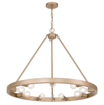 Golden Lighting Castile 9-Light Chandelier in French Gold