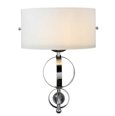 Golden Lighting Cerchi 1-Light Wall Sconce in Chrome