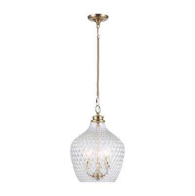 Golden Lighting Adeline 3-Light Pendant in Modern Brushed Gold