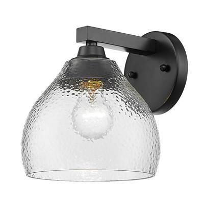 Golden Lighting Ariella 1-Light Wall Sconce in Matte Black