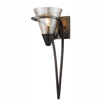 Golden Lighting Olympia 1-Light Wall Sconce in Burnt Sienna