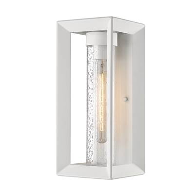 Golden Lighting Smyth 1-Light Outdoor Wall Lantern in Natural White