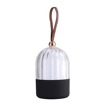 Golden Lighting Wry Lighting Lunari Integrated LED Table Lamp in Matte Black