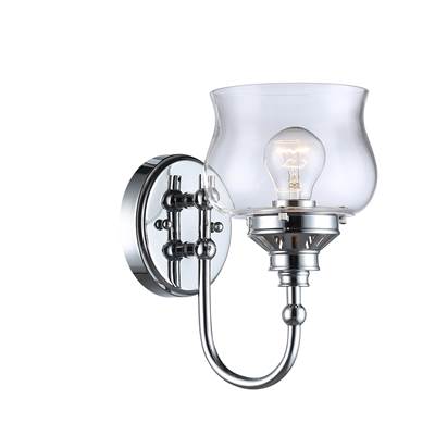 Golden Lighting Daphne 1-light Wall Sconce in Chrome