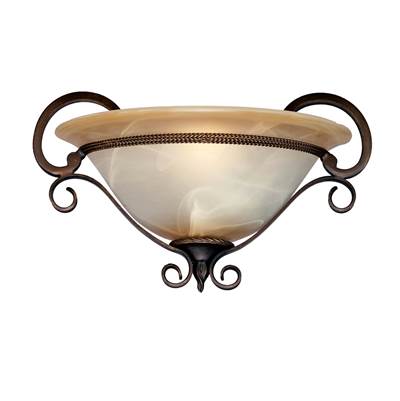 Golden Lighting Meridian 1-Light Wall Sconce in Golden Bronze