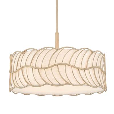Golden Lighting Simbolo 5-Light Pendant in Almond