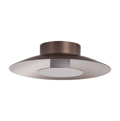 Golden Lighting Luma Integrated LED Flush Mount in Coffee Silver and Coffee Silver Accent