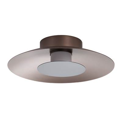 Golden Lighting Luma Integrated LED Flush Mount in Coffee Silver and Graphite Accent