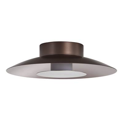Golden Lighting Luma Integrated LED Flush Mount in Coffee Silver and Sand Nickel Accent