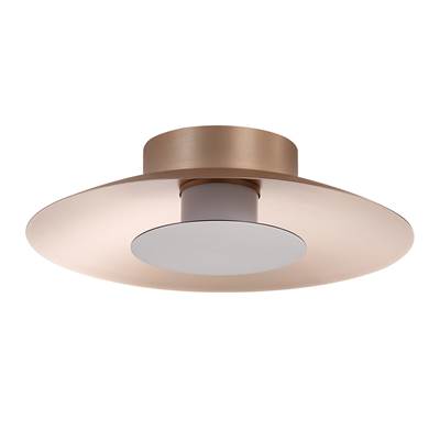 Golden Lighting Luma Integrated LED Flush Mount in French Gold and Coffee Silver Accent