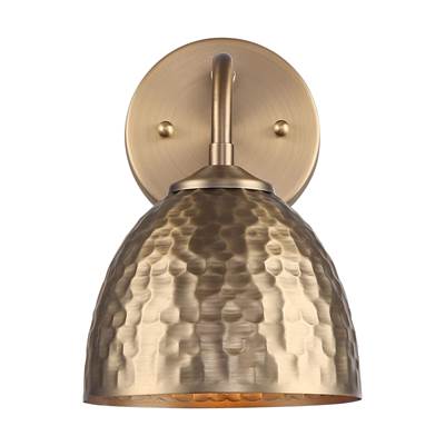 Golden Lighting Shepard Wall Sconce - 1-Light in Modern Brass and Modern Brass