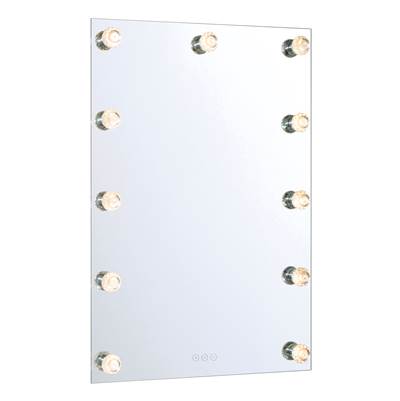 Golden Lighting Starlight 24" LED Mirror - Crystal Diffusers in Matte White