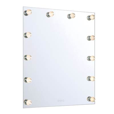 Golden Lighting Starlight 30" LED Mirror - Crystal Diffusers in Matte White