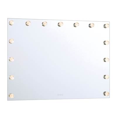 Golden Lighting Starlight 36" LED Mirror - Crystal Diffusers in Matte White
