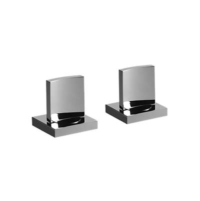 Graff Sade/Targa/Luna Floor-Mounted Tub Filler - Deck-Mounted Handle Set in Unfinished Brass