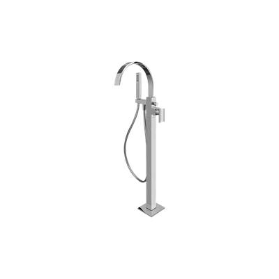 Graff Sade Floor-Mounted Tub Filler - Trim Only in Unfinished Brass